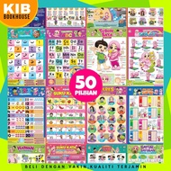 Educational Poster Collection ABC 123 ALIF BA TA Learning Poster l Muslim Children's Teaching Aids