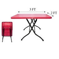 PLASTIC TABLE RECTANGLE FOLDABLE 2X3 FT