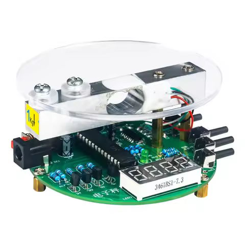 Electronic Scale DIY Kit 5V 1KG Weighing Capacity 51 Microcontroller Soldering Practice Kit with Dig