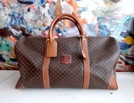 意大利中古CELINE啡色Monogram手提袋旅行袋50cm包包高級二手古著