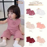 BC BC BC BC | Emily Suit Size 1-4 Years Girls' Ribbon Set Girls' Set Ruffle Collar Daily Playsuit Sh