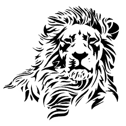 Black Transparent Wild Mighty Lion Vinyl Car Stickers Tuck Car Body Decal Car Accessories Waterproof