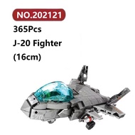 ✨J-20 Fighter Building Blocks 365 Pcs Sembo Block Tank Plane Bricks Toy Set