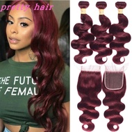 99J color body wave Peruvian Human Virgin Hair Weave 9A 100g