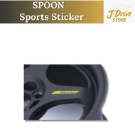 Spoon Sports Sticker 01/YELLOW for SW388 Wheels – 42703-ST01-YW
