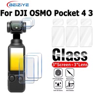 Tempered Glass For DJI Osmo Pocket 4 Lens+ LCD Display LCD Display For DJI Osmo Pocket 4