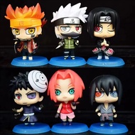 Naruto Q Version Mosquito Incense Eye Six Paths Naruto with Local Anime Figure Model Car Desktop Dec