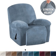 Luxury Velvet 1/2/3 Seat Recliner Form Fitted Sofa Cover Sofa Slipcover Sectional Sofa Protect Furni
