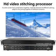 3x3 HDMI Video Wall Controller HD Processor MultiScreen Stitching 1920x1080P60Hz 1 In 9 Out  TV Spli