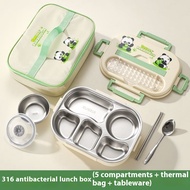 YEYA 316สแตนเลสฉนวนกันความร้อนกล่องอาหารกลางวันสำหรับเด็กและผู้ใหญ่