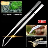 TOBE1 1Pcs Aquarium Tweezer, Stainless Steel Long Tong Water Grass Clip, Durable 48cm Fish Tank Clea