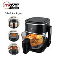 Mayer 4.5L 3-in-1 Glass Air Fryer with Grill MMGAF459G