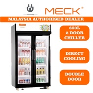Meck 2 Door Chiller Showcase MC-650 MC-660NF Direct Cooling (650L)
