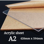 Acrylic sheet 3/4/5/10mm (A2)420mm x 594mm