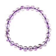 【正佳珠寶】紫超七 頂級冰淨體紫超七 6.8-7.3mm 紫超七水晶手珠