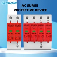 GCDQCN AC SPD 20KA 40KA 60KA 2P 4P 275V 385V House Lightning Surge Protector Low Voltage Protection