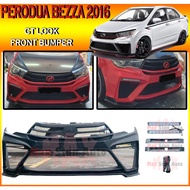 PERODUA BEZZA 2016-2019 GT BUMPER WITH LED DAYLIGHT (GT STYLE) FRONT BUMPER FOR BEZZA GT BUMPER DEPAN FIBER CAR BODYKIT