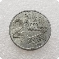 Copy Replica 1942 Netherlands 2 1/2 Cent Coin