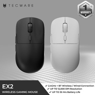 Tecware EX2 60g Wireless Gaming Mouse - Pixart 3311 Sensor 12K DPI - (Black & White)