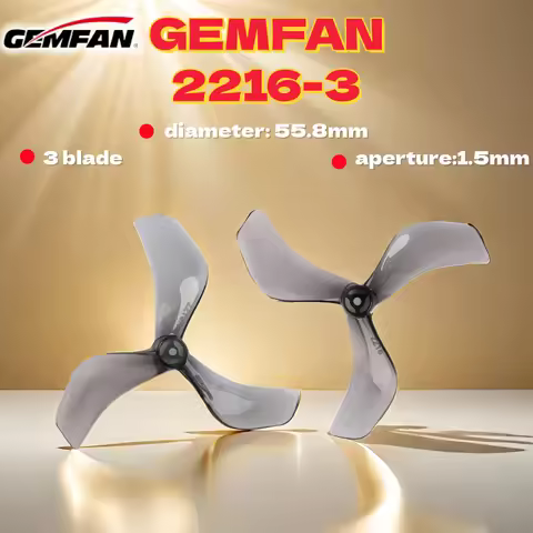4pairs GEMFAN2216-3 propeller 2218 upgrade 2.2 inch DJI O3 O4 Betafpv pavo20pro three-blades1.5mm ap