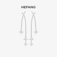 [Ready Stock Boxed] HEFANG HEFANG Jewelry Lance Earrings Design Unique Bridal Earrings Earrings
