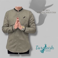 Baju Koko Pria Lengan Panjang SULTAN PAKISTAN Jumbo Big Size Oversised M-3XL