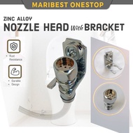 Chrome Bidet Nozzle Head for Bathroom Toilet Accessories Heavy Duty Bidet Nozzle Head Replacement wi
