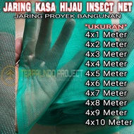 Jaring Kasa Hijau Insect Net Jaring Proyek Bangunan Lebar 4 Meter