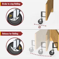 Heavy Duty Gate Caster Spring Loaded Gate Wheel Swivel Gate Caster Wheel for Wooden Gate and Fence 2