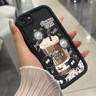 Case For iPhone 6 Plus 6s 7 8 SE 2020 X Xr Xs Max Summer Coffee Phone Three-Color Silicone Shockproo