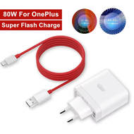 For Oneplus Charger 80W Supervooc EU Super Fast USB Charger Adapter Type-C Warp Charge Cable For One