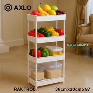 Bathroom Shelf Kitchen Shelf 4-Tier Shelf Salon Shelf AXLO 944A Without Wheels