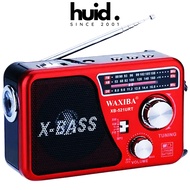 Máy Nghe Nhạc Kiêm Đài Radio FM Waxiba XB-521URT - Đài FM 521 Có Hỗ Trợ Thẻ Nhớ TF Và USB Có Đèn Pin