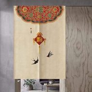 Chinese Style Door Curtain Household Benediction Partition Curtains Bathroom Separate Curtain Beautify Space