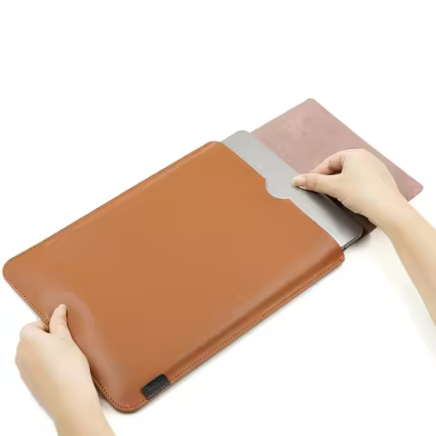 Arrival selling ultra-thin super slim sleeve pouch cover,Genuine leather laptop sleeve case for HP S