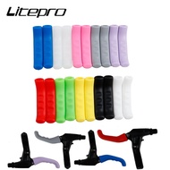 Litepro Folding Bicycle V Brake Grips Silicone Silica Sleeves Cover MTB Mountain Road Bike Handle Protector Gel Glove Cycling Parts