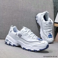 ของแท้ Skechers D lites 1.0 รองเท้าผ้าใบลำลองผู้หญิงย้อนยุค HOT ●11/4✺