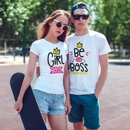 Be the Boss Girl the Boss Couple T-shirt Funny T-shirt Couple T-shirt