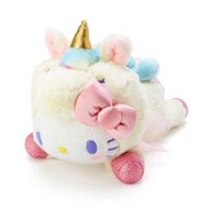 @凱蒂日式精品@Hello Kitty 凱蒂貓 沙包玩偶 絨毛玩偶 絨毛娃娃 小型玩偶 布偶《黃、糖果獨角獸》
