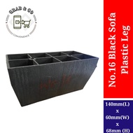 No.16 Sofa Plastic Leg Black 140MMx60MMx68MM Sofa Table Furniture