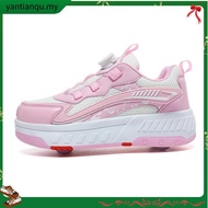 Hot sale！！！ 30-40 LED Double Roller Skate Shoes Women Men Automatic Luminous Sneakers roller shoes k