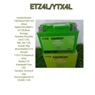 【hot sale】 Amaron Battery (ETZ4L/ ETZ5L/  ETX5L/  ETZ7L/  ETZ9R/  ETX9R) Maintenance Free