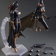 Betterservice Play Arts Kai Batman Figure Play Arts Arkham Knight Batwoman Action Figure Collectable Figurine PVC Model Kids Toy Birthday Gifts Doll