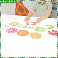 [chiwanji242] Fruit Fractions for Kids Math Manipulatives Learning Activities Math Games