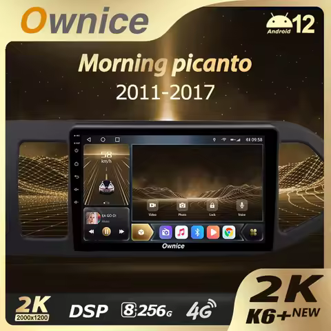 Ownice K6+ 2K 13.3 8+256 for Kia Morning 2 Picanto 2011 - 2017 Car Radio Video Navigation Stereo GPS