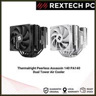 REXTECH THERMALRIGHT PA140 PEERLESS ASSASSIN 140 BLACK / WHITE DUAL TOWER CPU AIR COOLER 158MM (INTE