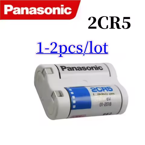 1-2pcs Panasonic Original 2CR5 Lithium Battery 6V Camera 2CR5 Suitable for Canon EOS5 50 55 650 10QD