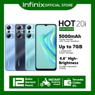 Infinix Hot 20i 4/128GB - Up to7 GB Extended RAM - Helio G25 - 6.6" HD