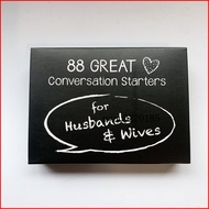 English 88 Great conversation Couple Dialogue Cards Sexy Table game Chess card game