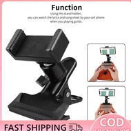 livingspace1-MY SIUKE Guitar Phone Holder 360 Degree Rotating Bass Head Neck Clamp for Electric Ukul